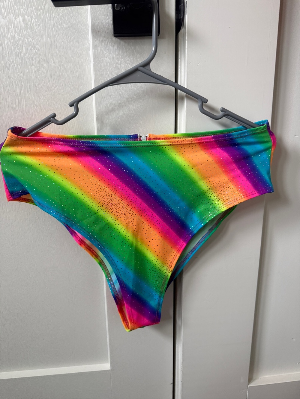 Womens XXL- J Valentine- High-Waisted- Rainbow Sparkle Rave Bottoms